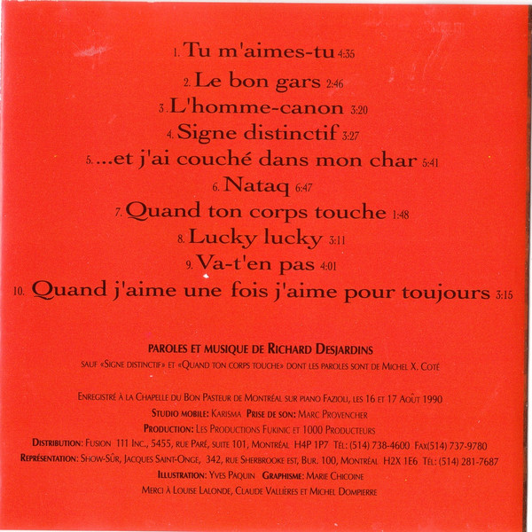 Richard Desjardins - Tu M'Aimes-Tu [CD] | Abitibi (ABT-CT-4) - 2
