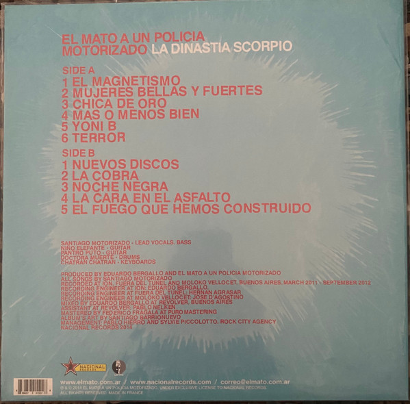 El Mató a un Policía Motorizado - La Dinastia Scorpio (Limited Edition - Blue Vinyl) [Vinyl] | Nacional Records (NCL20196) - 3