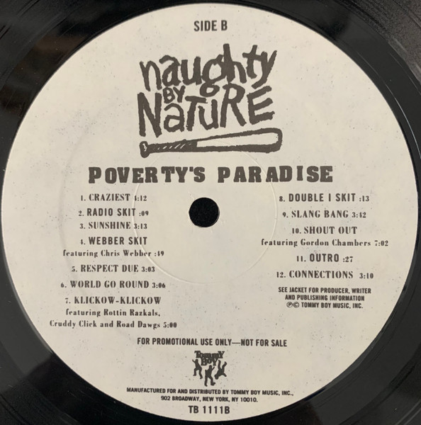 Naughty By Nature - Poverty's Paradise | Tommy Boy (TB 1111) - 4 Naughty By Nature - Poverty's Paradise | Tommy Boy (TB 1111) - 4