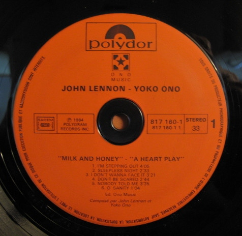 John Lennon & Yoko Ono - Milk And Honey | Polydor (817 160-1) - 4