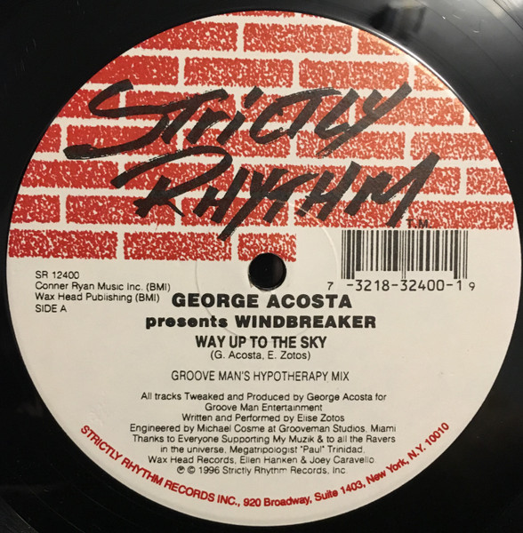 George Acosta Presents Windbreaker - Way Up To The Sky | Strictly Rhythm (SR 12400) - main George Acosta Presents Windbreaker - Way Up To The Sky | Strictly Rhythm (SR 12400) - main