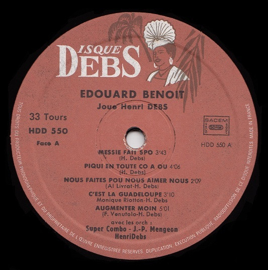 Edouard Benoit - Joue Henri Debs | Disques Debs International (HDD 550) - 3 Edouard Benoit - Joue Henri Debs | Disques Debs International (HDD 550) - 3