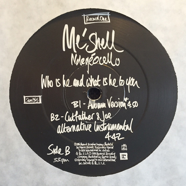 Me'Shell NdegéOcello - Who Is He And What Is He To You | Maverick (SAM 1965) - 3