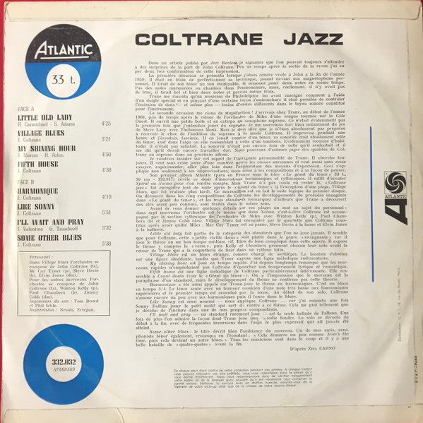 John Coltrane - Coltrane Jazz | Atlantic (332 032) - 2 John Coltrane - Coltrane Jazz | Atlantic (332 032) - 2