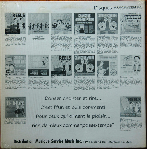 Gerard Deslauriers - Chansons A Boire (Vol-3) [Vinyl] | Passe-Temps (PST-12) - 2