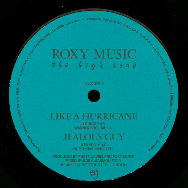 Roxy Music - The High Road | EG (2335 269) - 4