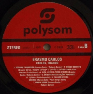 Erasmo Carlos - Carlos, Erasmo... | Polysom (33158-1) - 2