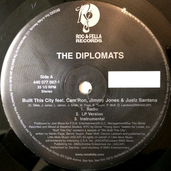 The Diplomats - Built This City | Roc-A-Fella Records (440 077 007-1) - 2 The Diplomats - Built This City | Roc-A-Fella Records (440 077 007-1) - 2