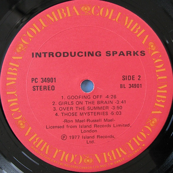 Sparks - Introducing Sparks | Columbia (PC 34901) - 4
