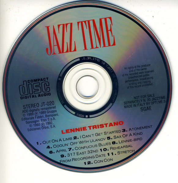 Lennie Tristano - Lennie Tristano | Orbis-Fabbri (JT-020) - 3