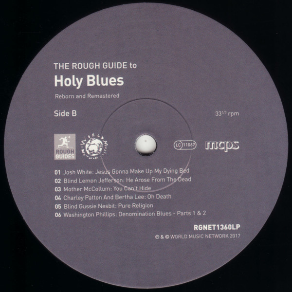 Various - The Rough Guide To Holy Blues (Reborn And Remastered) | World Music Network (RGNET1360LP) - 4