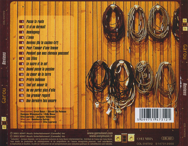Garou - Reviens | Columbia (COL 5147312) - 2