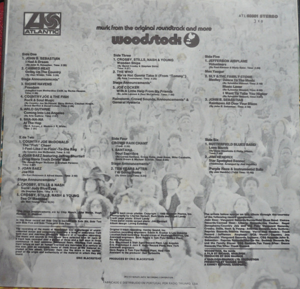 Various - Woodstock | Atlantic (ATL 60001) - 4
