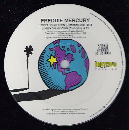 Freddie Mercury - Living On My Own | Hollywood Records (0-66270) - 3 Freddie Mercury - Living On My Own | Hollywood Records (0-66270) - 3