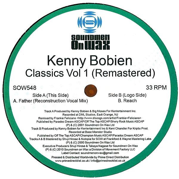 Kenny Bobien - Classics Vol 1 (Remastered) | Soundmen On Wax (SOW548) - main Kenny Bobien - Classics Vol 1 (Remastered) | Soundmen On Wax (SOW548) - main