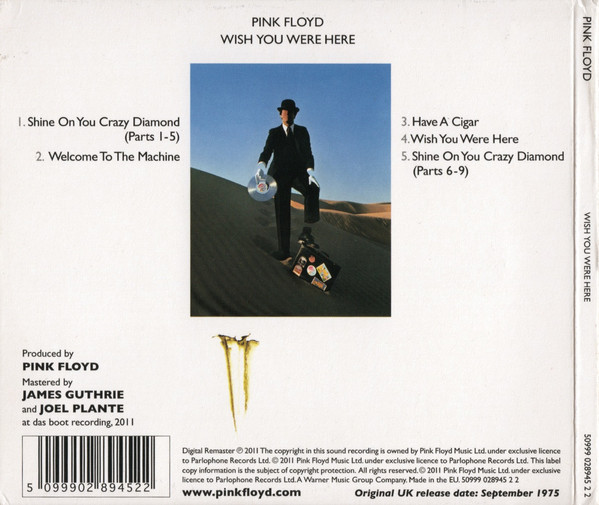 Pink Floyd - Wish You Were Here | Parlophone (50999 028945 2 2) - 2 Pink Floyd - Wish You Were Here | Parlophone (50999 028945 2 2) - 2