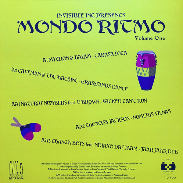 Various - Mondo Ritmo : Volume One | Invisible, Inc. (INVINC 37) - 2