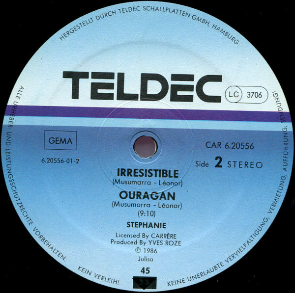 Stephanie - Irresistible | TELDEC (CAR 6.20556) - 4