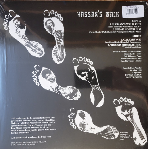 Dadisi Komolafe - Hassan's Walk | Nimbus West Records (NS 3035) - 2