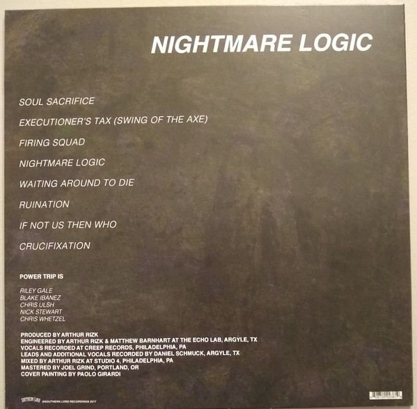 Power Trip - Nightmare Logic | Southern Lord (LORD 236) - 2 Power Trip - Nightmare Logic | Southern Lord (LORD 236) - 2