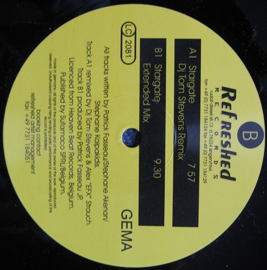 Third Bass - Stargate | Refreshed Records (REF 004) - 2