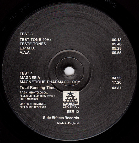 The Anti Group - Meontological Research Recording Record 2 Teste Tones | Side Effects (SER 12) - 3 The Anti Group - Meontological Research Recording Record 2 Teste Tones | Side Effects (SER 12) - 3