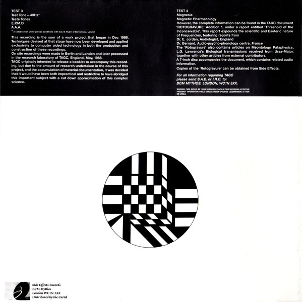 The Anti Group - Meontological Research Recording Record 2 Teste Tones | Side Effects (SER 12) - 2 The Anti Group - Meontological Research Recording Record 2 Teste Tones | Side Effects (SER 12) - 2
