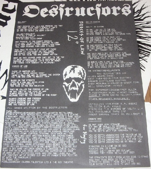 Destructors - Wild Thing. | Illuminated Records (ILL 1912) - 3