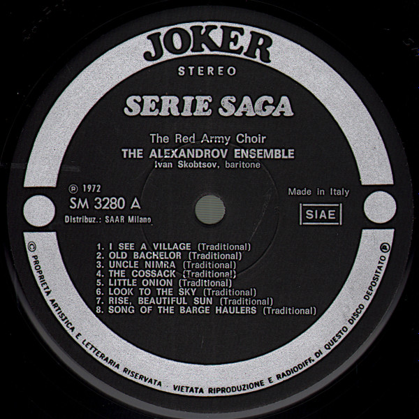 The Alexandrov Red Army Ensemble - The Alexandrov Ensemble | Joker (SM 3280) - 3