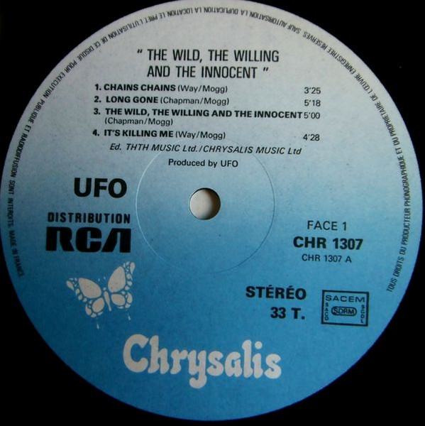UFO - The Wild, The Willing And The Innocent | Chrysalis (CHR 1307) - 3