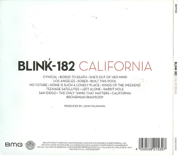 Blink-182 - California | BMG (538215392) - 2
