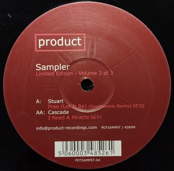 Stuart / Cascada - Sampler Limited Edition - Volume 3 Of 3 | Product Recordings (PDTSAMP6T) - 3