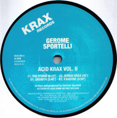 Gerome Sportelli - Acid Krax Vol. 2 | Krax Records (KRAX 002)