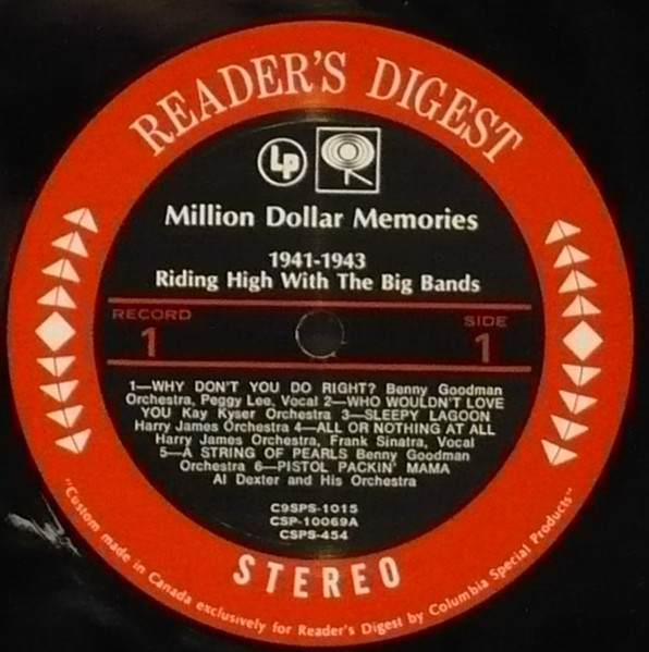 Various - Million Dollar Memories | Reader's Digest (695-E) - 3 Various - Million Dollar Memories | Reader's Digest (695-E) - 3