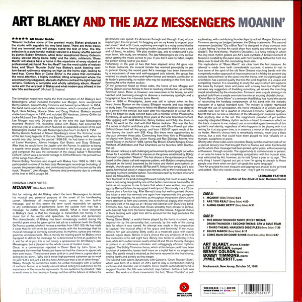 Art Blakey & The Jazz Messengers - Moanin' | Waxtime In Color (950623) - 3 Art Blakey & The Jazz Messengers - Moanin' | Waxtime In Color (950623) - 3