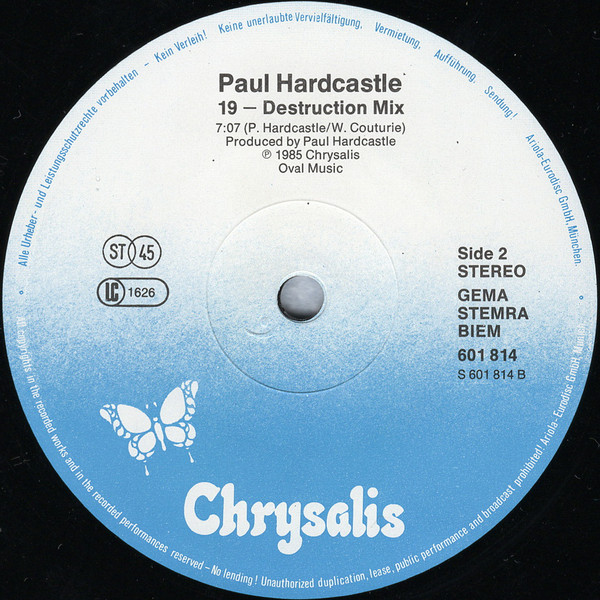Paul Hardcastle - 19 (The Final Story) | Chrysalis (601 814) - 4 Paul Hardcastle - 19 (The Final Story) | Chrysalis (601 814) - 4