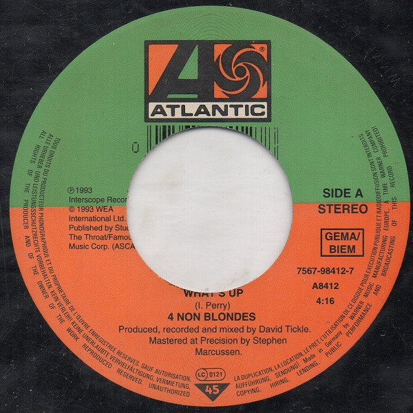4 Non Blondes - What's Up? | Atlantic (A 8412) - 3