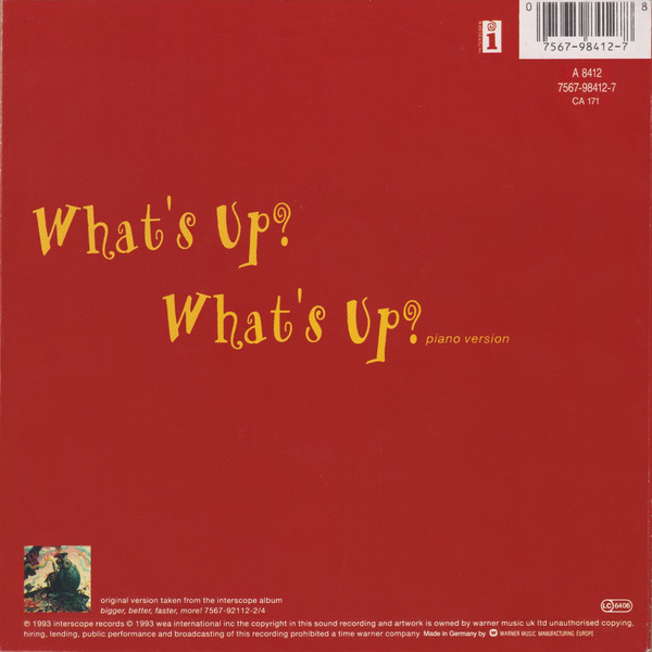 4 Non Blondes - What's Up? | Atlantic (A 8412) - 2