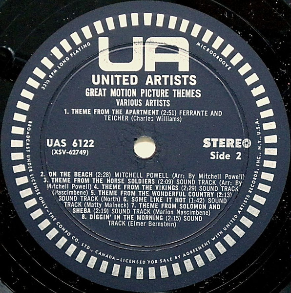 Various - Great Motion Picture Themes | United Artists Records (UAS 6122) - 4 Various - Great Motion Picture Themes | United Artists Records (UAS 6122) - 4