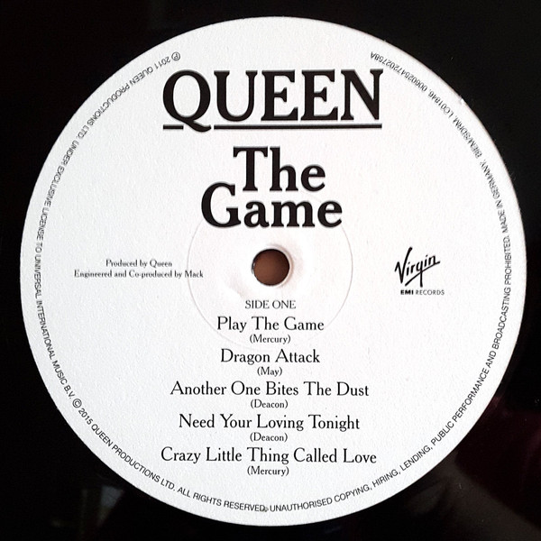 Queen - The Game | Virgin EMI Records (00602547202758) - 2