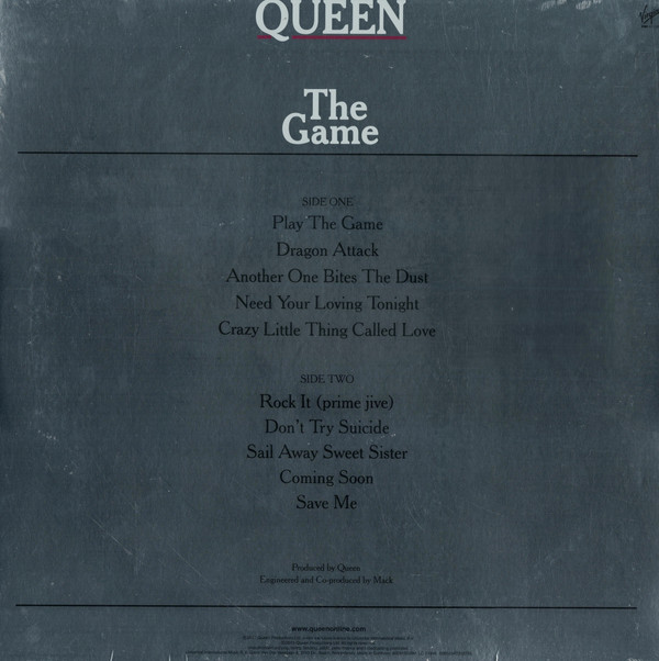 Queen - The Game | Virgin EMI Records (00602547202758) - main