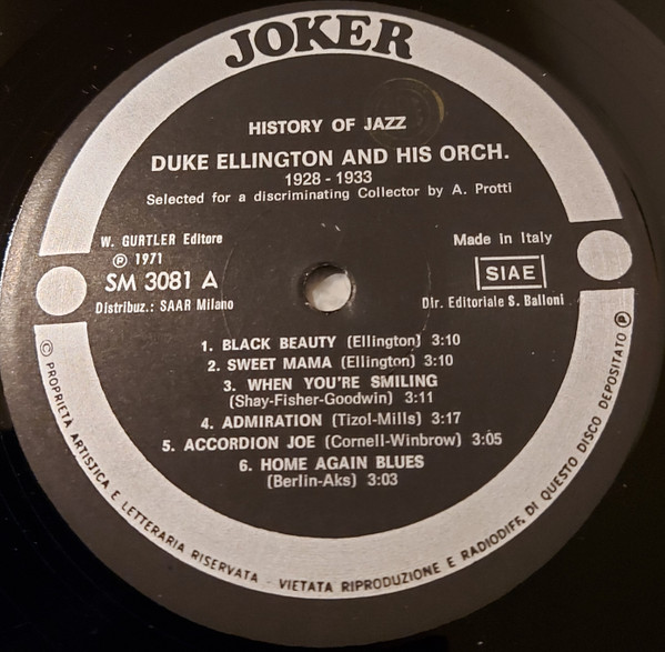 Duke Ellington And His Orchestra - 1928-1933 | Joker (SM 3081) - 3 Duke Ellington And His Orchestra - 1928-1933 | Joker (SM 3081) - 3