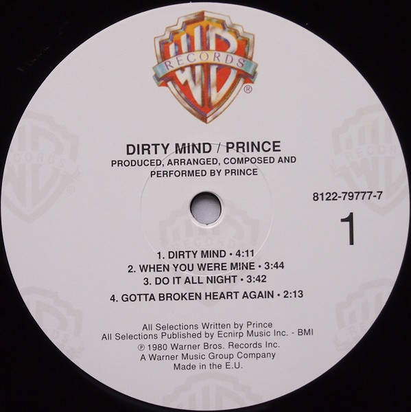 Prince - Dirty Mind | Warner Bros. Records (8122-79777-7) - 3