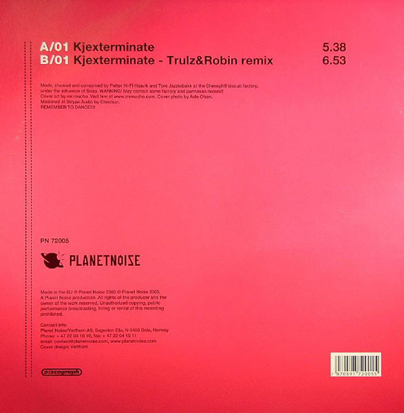 Ost & Kjex - Kjexterminate | Planet Noise (PN 72005) - 2 Ost & Kjex - Kjexterminate | Planet Noise (PN 72005) - 2