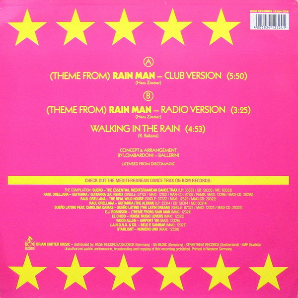 E.J. Robinson - (Theme From) Rainman (Soundtrack Dance Version) | BCM Records (12324) - 2