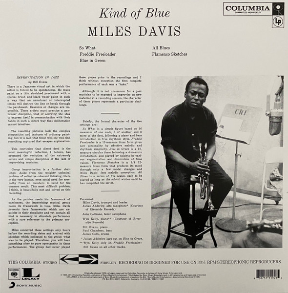 Miles Davis - Kind Of Blue | Columbia (88875111921) - 2