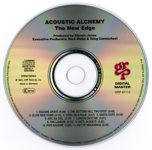 Acoustic Alchemy - The New Edge | GRP (GRP 97112) - 3 Acoustic Alchemy - The New Edge | GRP (GRP 97112) - 3