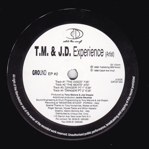 T.M. & J.D. Experience - Ground EP #2 | Catch The Vinyl (CATCH 002) - main T.M. & J.D. Experience - Ground EP #2 | Catch The Vinyl (CATCH 002) - main