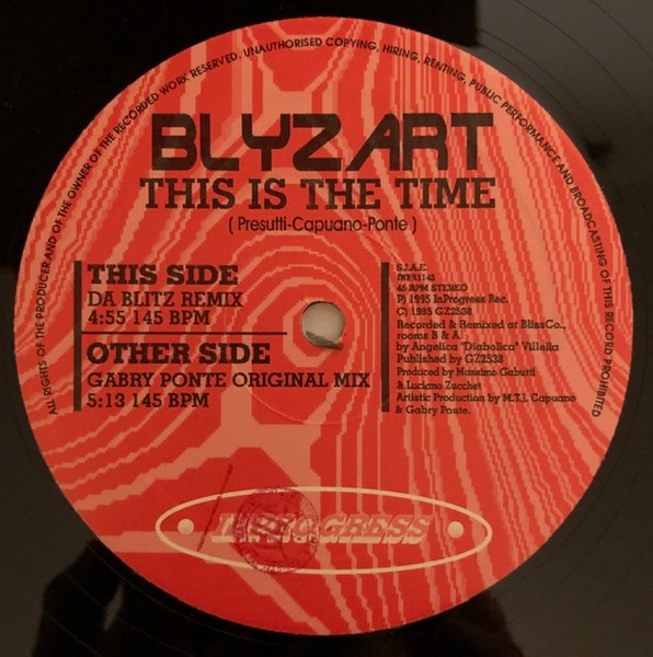 Blyzart - This Is The Time (Da Blitz Remix) | Inprogress (INPR1145)