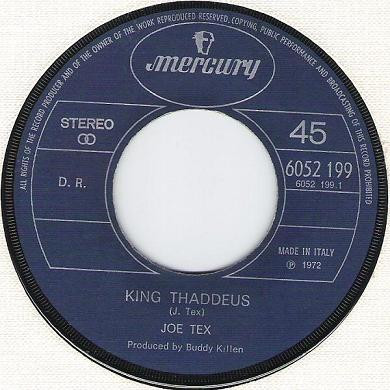 Joe Tex - King Thaddeus | Mercury (6052 199) - 3
